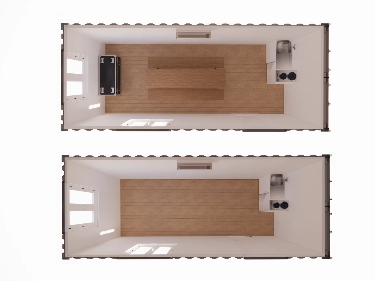 Sala de descanso com kitchenette de 13 m² em contentor de 20 pés - Image 5